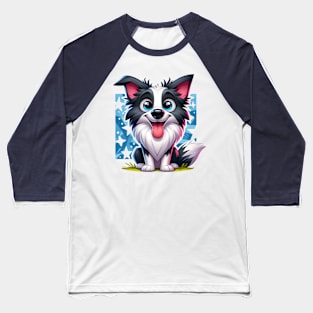 Cute Border Collie Baseball T-Shirt